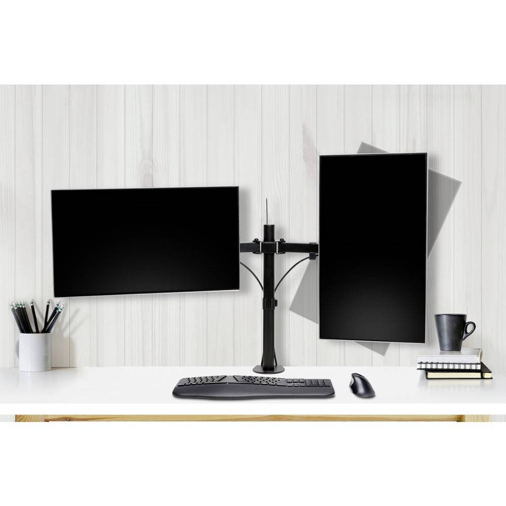 Kensington K55409WW Monitor-Tischhalterung 2 Display(s) 81,3cm (32") Schwarz Drehbar, Neigbar, Schwenkbar