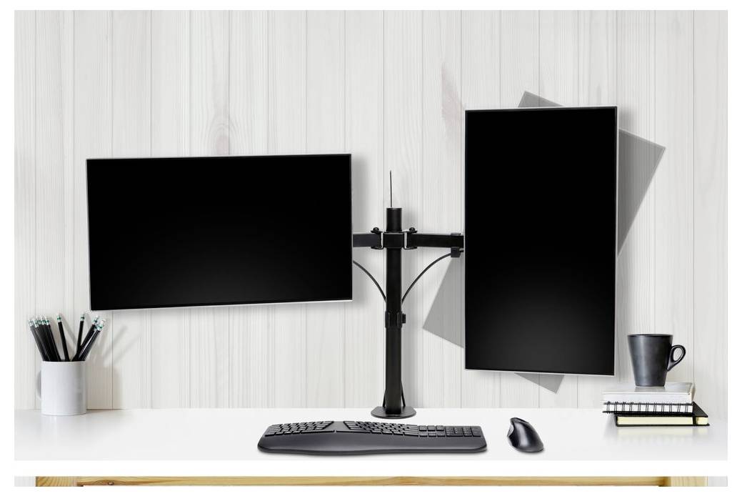 Kensington K55409WW Monitor-Tischhalterung 2 Display(s) 81,3cm (32") Schwarz Drehbar, Neigbar, Schwenkbar