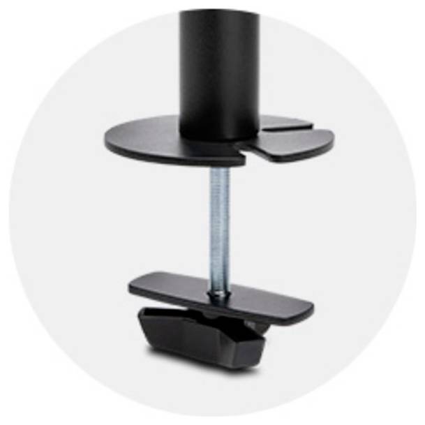 Kensington K55409WW Monitor-Tischhalterung 2 Display(s) 81,3cm (32") Schwarz Drehbar, Neigbar, Schwenkbar