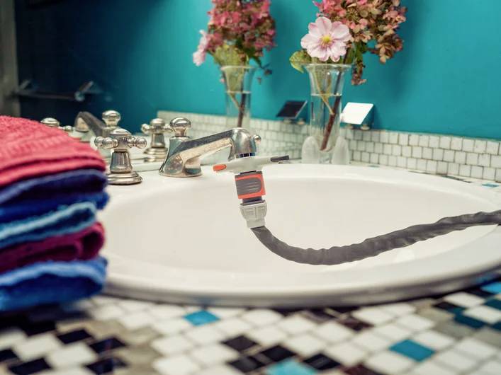 GARDENA CityGardening 18274-20 Gartenbrause mit Anschluss-Set