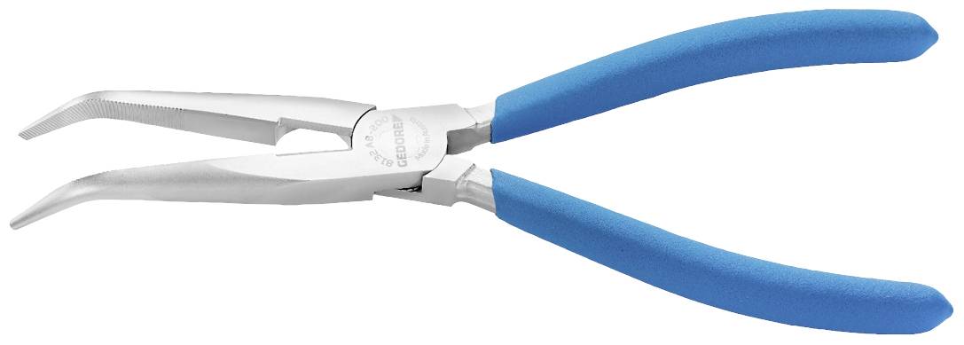 Gedore 8132 AB-200 TC Werkstatt Flachrundzange 45° gebogen Vergütungsstahl 197mm