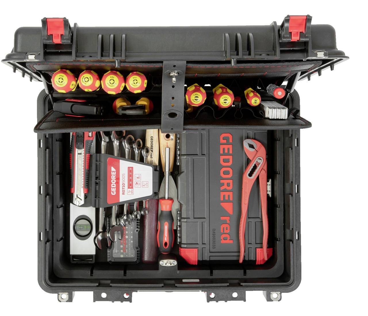 Gedore R21652089 Lehrlinge, Elektriker Werkzeugkoffer bestückt 89teilig (L x B x H) 485 x 414 x 212mm