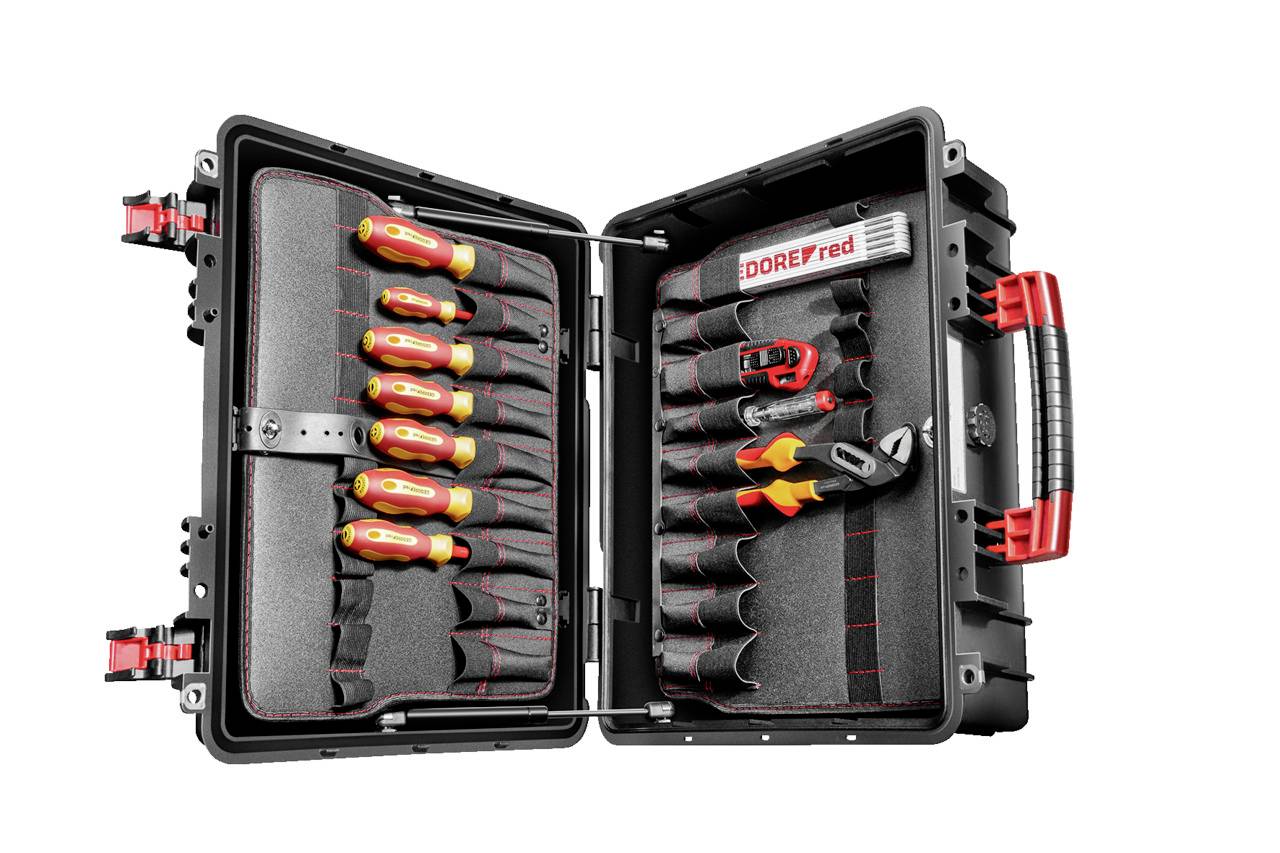 Gedore R21652089 Lehrlinge, Elektriker Werkzeugkoffer bestückt 89teilig (L x B x H) 485 x 414 x 212mm