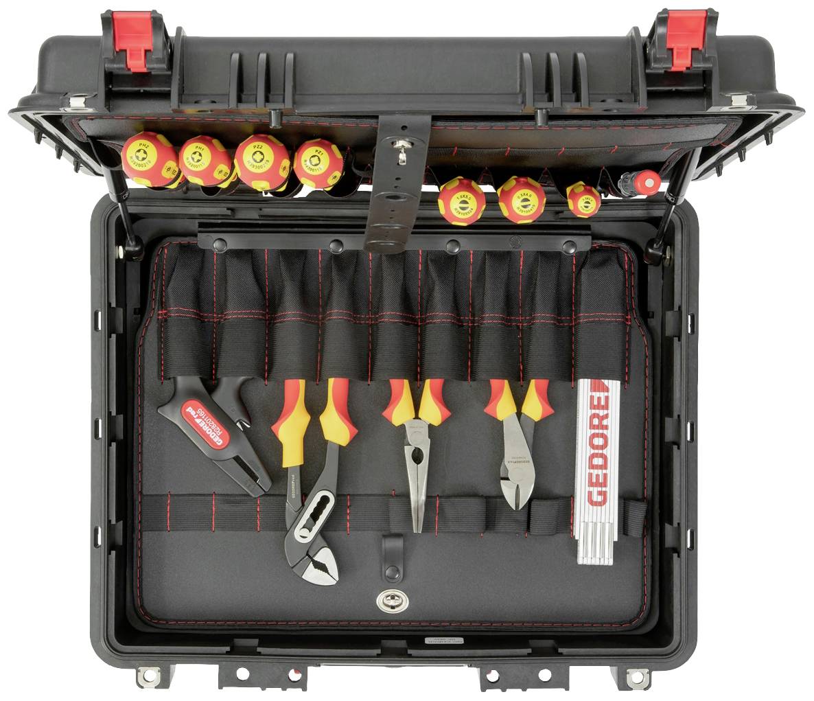 Gedore R21652089 Lehrlinge, Elektriker Werkzeugkoffer bestückt 89teilig (L x B x H) 485 x 414 x 212mm