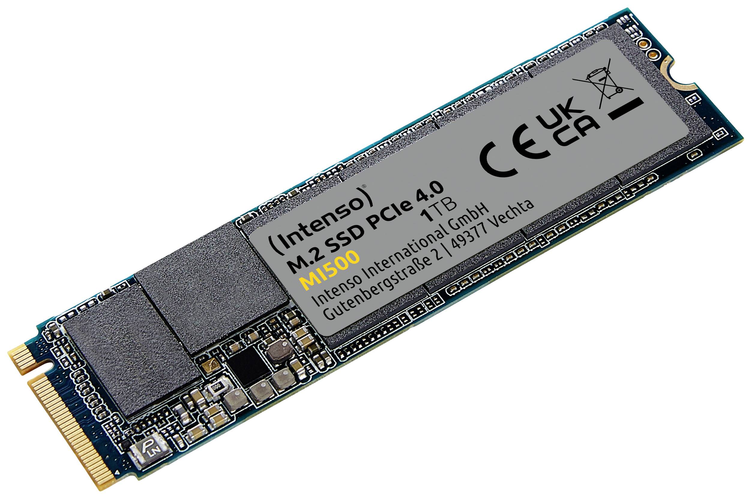 Intenso 1TB Interne M.2 PCIe NVMe SSD 2280 PCIe NVMe 4.0 x4 Retail 3836460