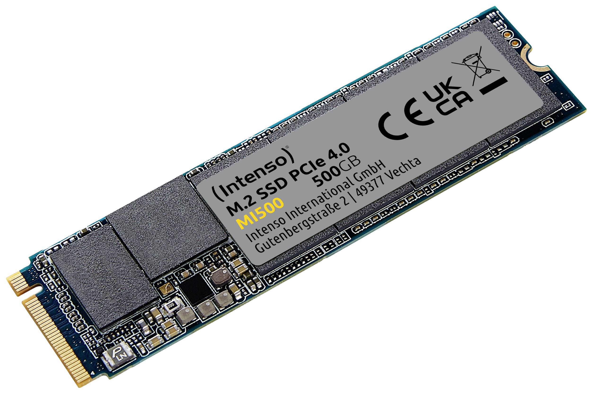 Intenso 500GB Interne M.2 PCIe NVMe SSD 2280 PCIe NVMe 4.0 x4 Retail 3836450
