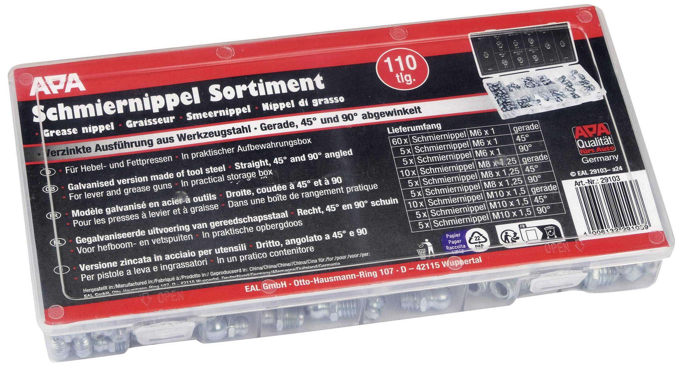 APA Schmiernippel Sortiment 1 Set