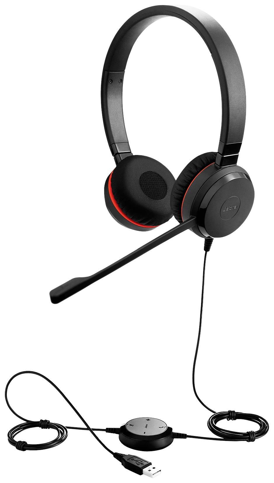 Jabra Evolve 30 II UC On Ear Headset kabelgebunden Stereo Schwarz Mikrofon-Stummschaltung, Lautstärkeregelung Computer