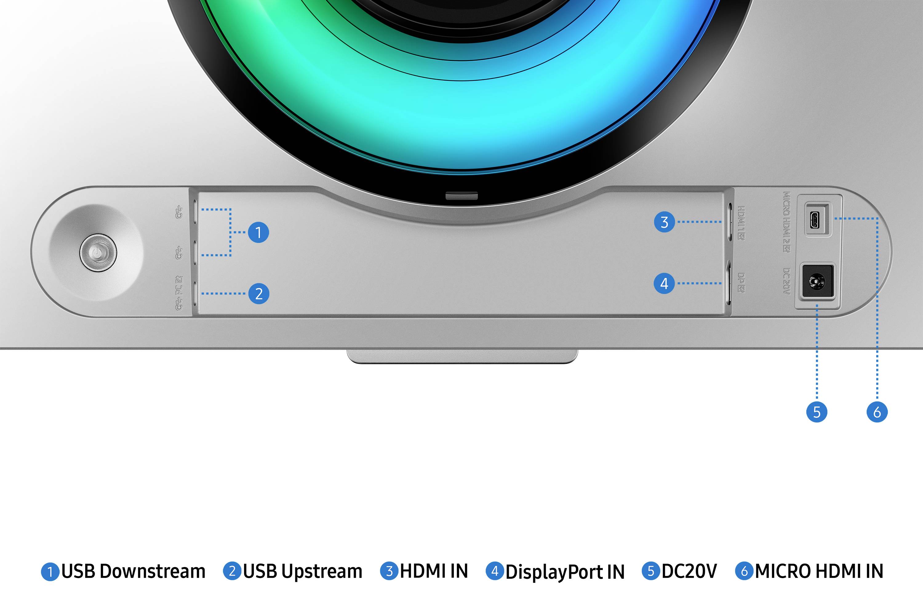 Samsung Odyssey OLED G9 S49CG954SU Gaming Monitor EEK G (A - G) 124.5 cm (49 Zoll) 5120 x 1440 Pixel 32:9 0.03 ms Mini DisplayPort, HDMI®, Micro HDM