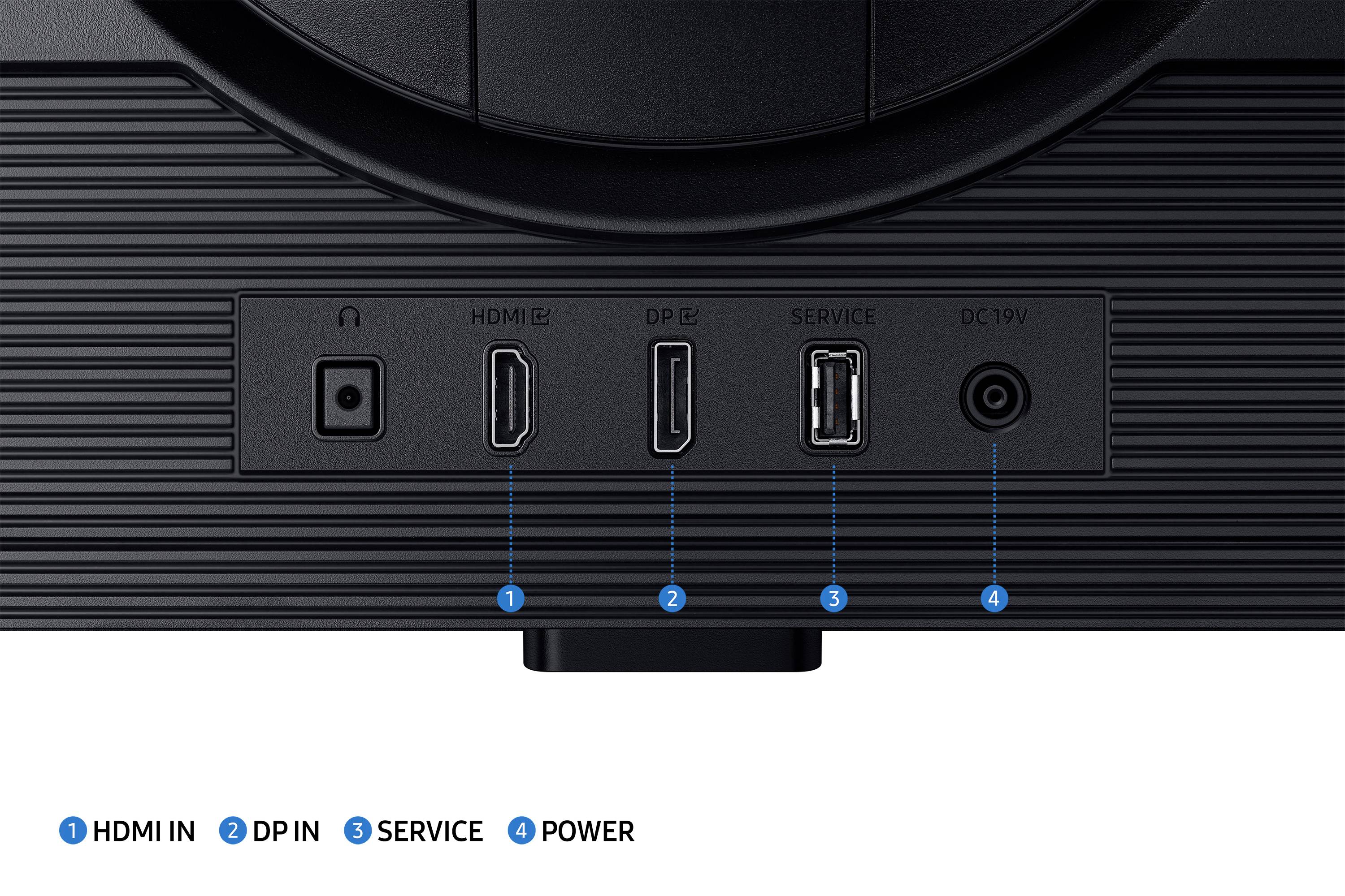 Samsung Odyssey G5 S27DG500EU Gaming Monitor EEK F (A - G) 68.6 cm (27 Zoll) 2560 x 1440 Pixel 16:9 1 ms DisplayPort, HDMI®, Kopfhörer (3.5 mm Klin