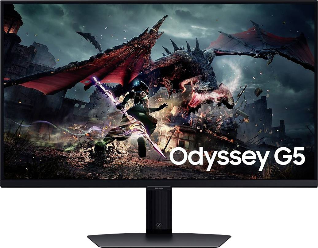 Samsung Odyssey G5 S27DG500EU Gaming Monitor EEK F (A - G) 68.6 cm (27 Zoll) 2560 x 1440 Pixel 16:9 1 ms DisplayPort, HDMI®, Kopfhörer (3.5 mm Klin