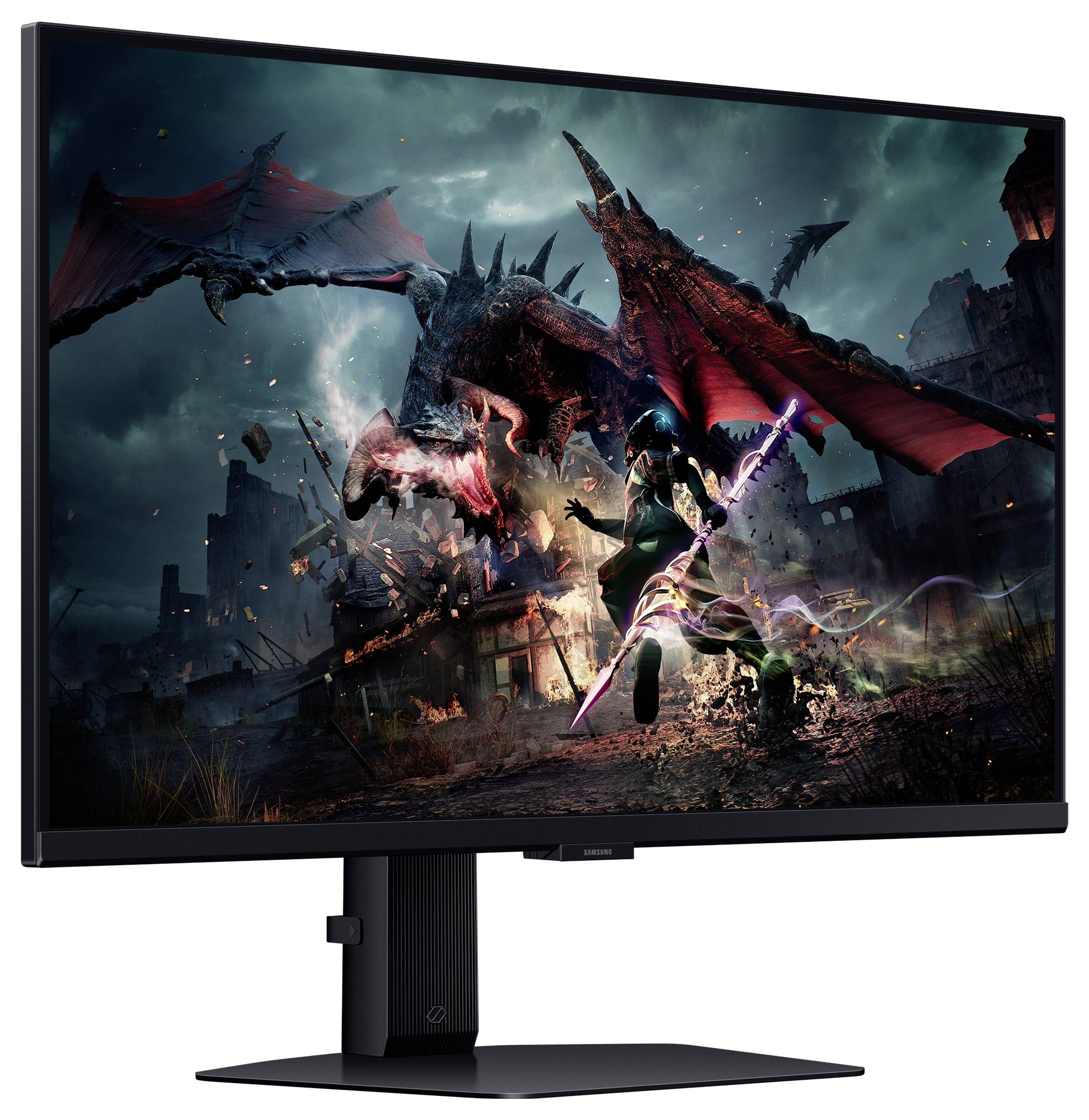 Samsung Odyssey G5 S27DG500EU Gaming Monitor EEK F (A - G) 68.6 cm (27 Zoll) 2560 x 1440 Pixel 16:9 1 ms DisplayPort, HDMI®, Kopfhörer (3.5 mm Klin