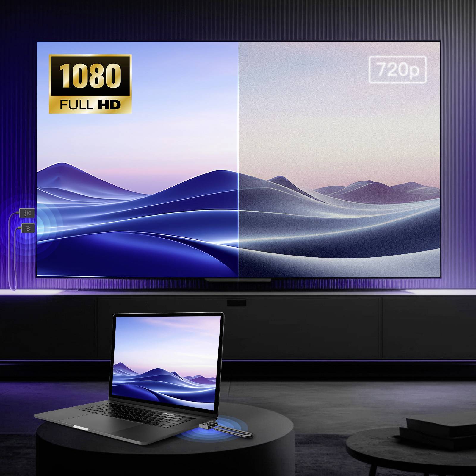 Minix H1 HDMI-Funkübertragung (Set) 50m 5GHz 1920 x 1080 Pixel