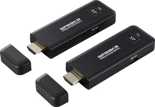 SpeaKa Professional SP-TR-450 HDMI-Funkübertragung (Set) 50 m 2.4 GHz, 5 GHz 3840 x 2160 Pixel inte