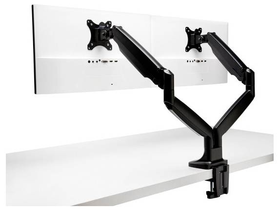 Kensington K59601WW Monitor-Tischhalterung 2 Display(s) 86,4cm (34") Schwarz Drehbar, Neigbar, Schwenkbar