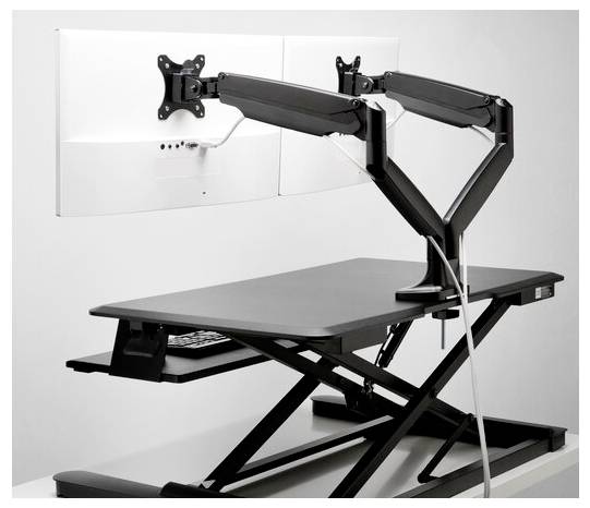 Kensington K59601WW Monitor-Tischhalterung 2 Display(s) 86,4cm (34") Schwarz Drehbar, Neigbar, Schwenkbar