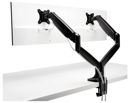 Kensington K59601WW Monitor-Tischhalterung 2 Display(s) 86,4cm (34") Schwarz Drehbar, Neigbar, Schwenkbar