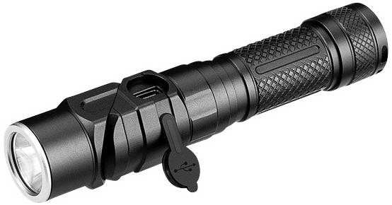 WorkPro Taschenlampe mit Stroboskopmodus, mit Handschlaufe über USB 1100lm 16h 128g