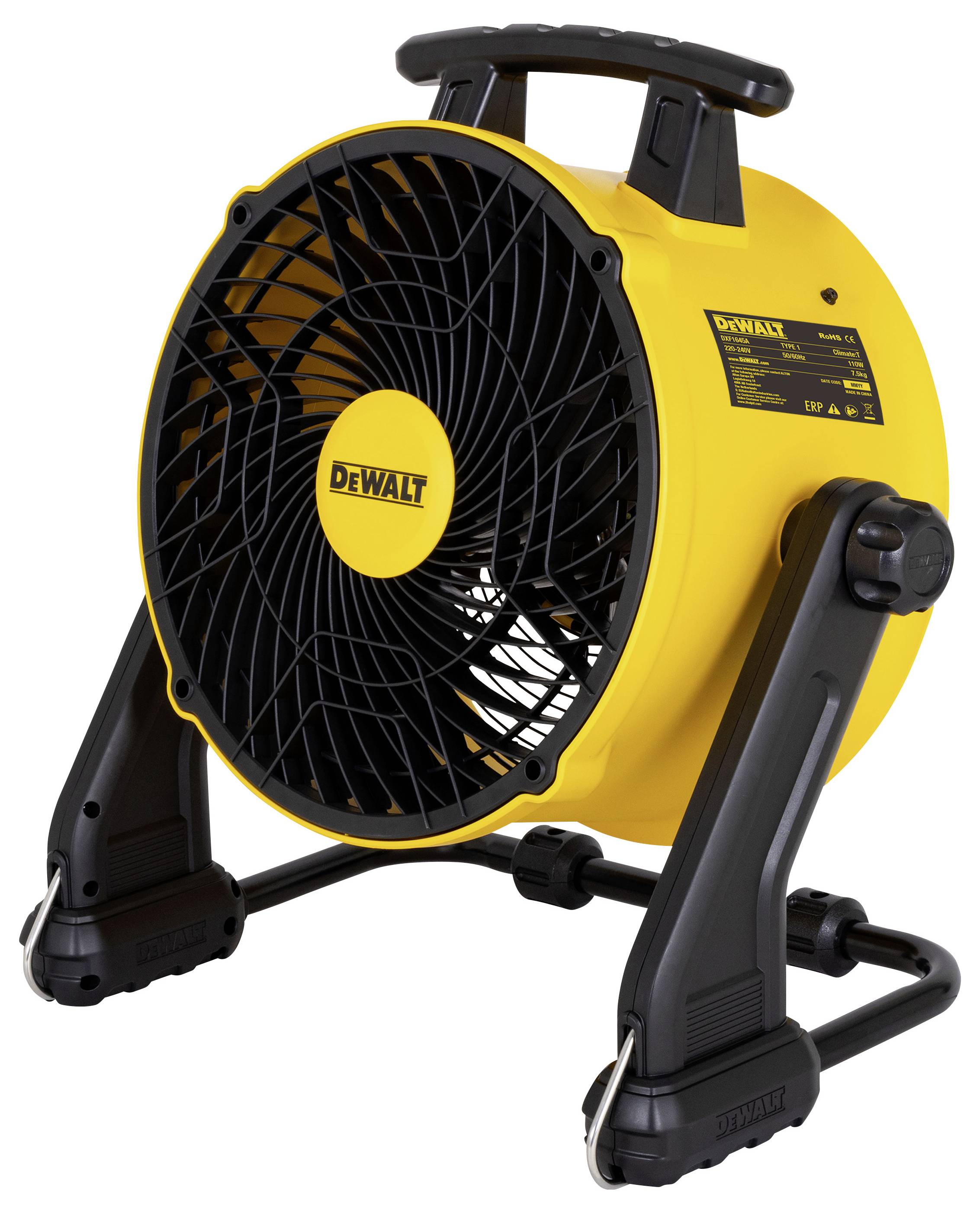 DEWALT Tischventilator 110W (Ø x H) 560mm x 525mm Gelb