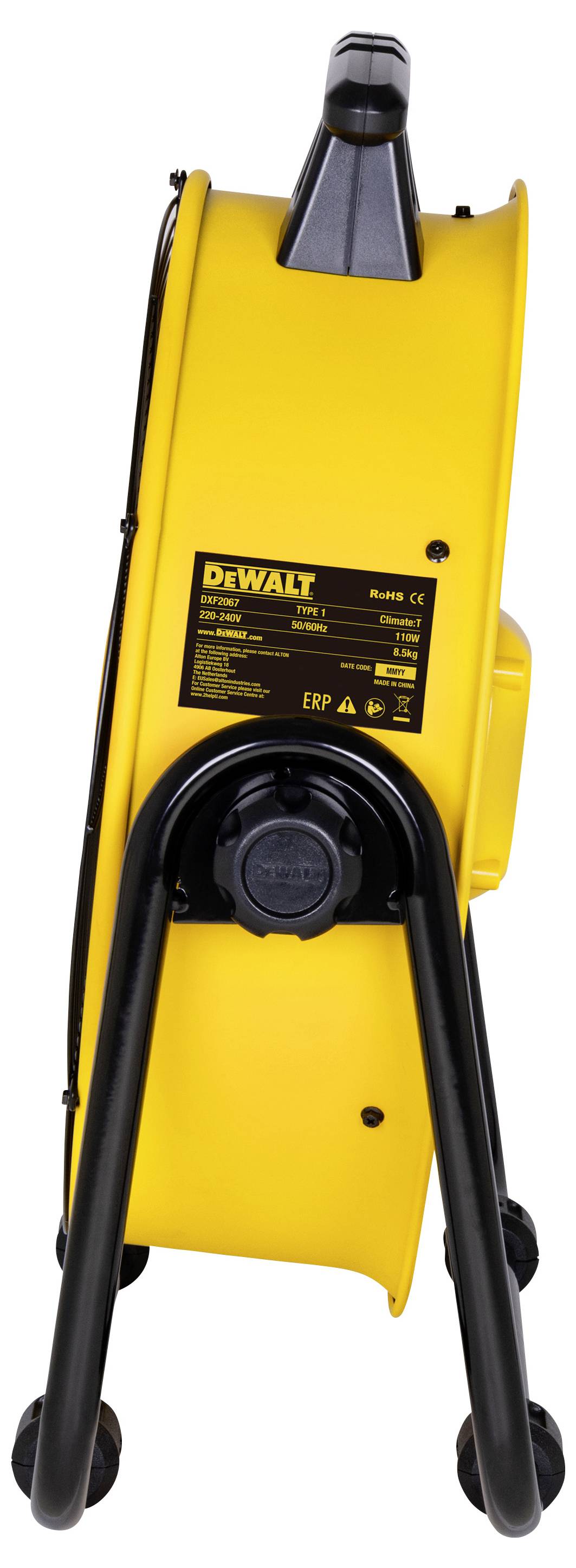 DEWALT Bodenventilator 190W (Ø x H) 798mm x 775mm Gelb