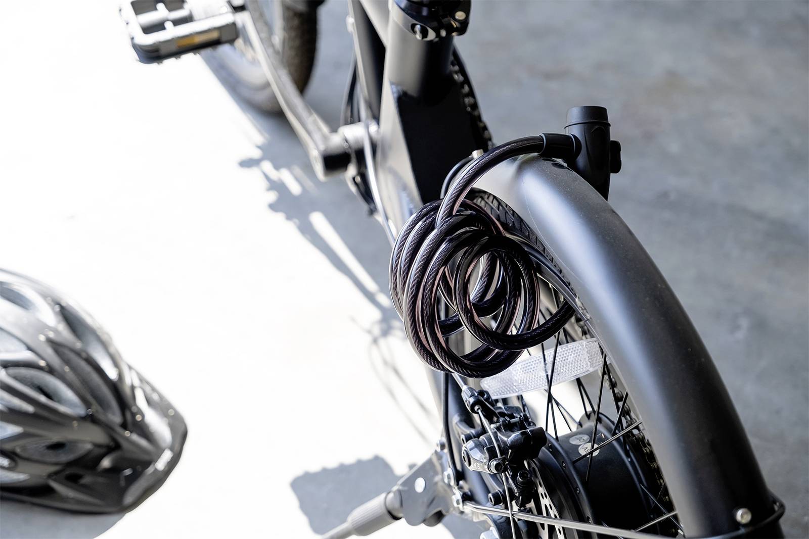 Brüder Mannesmann Kabelschloss Schwarz Schlüsselschloss