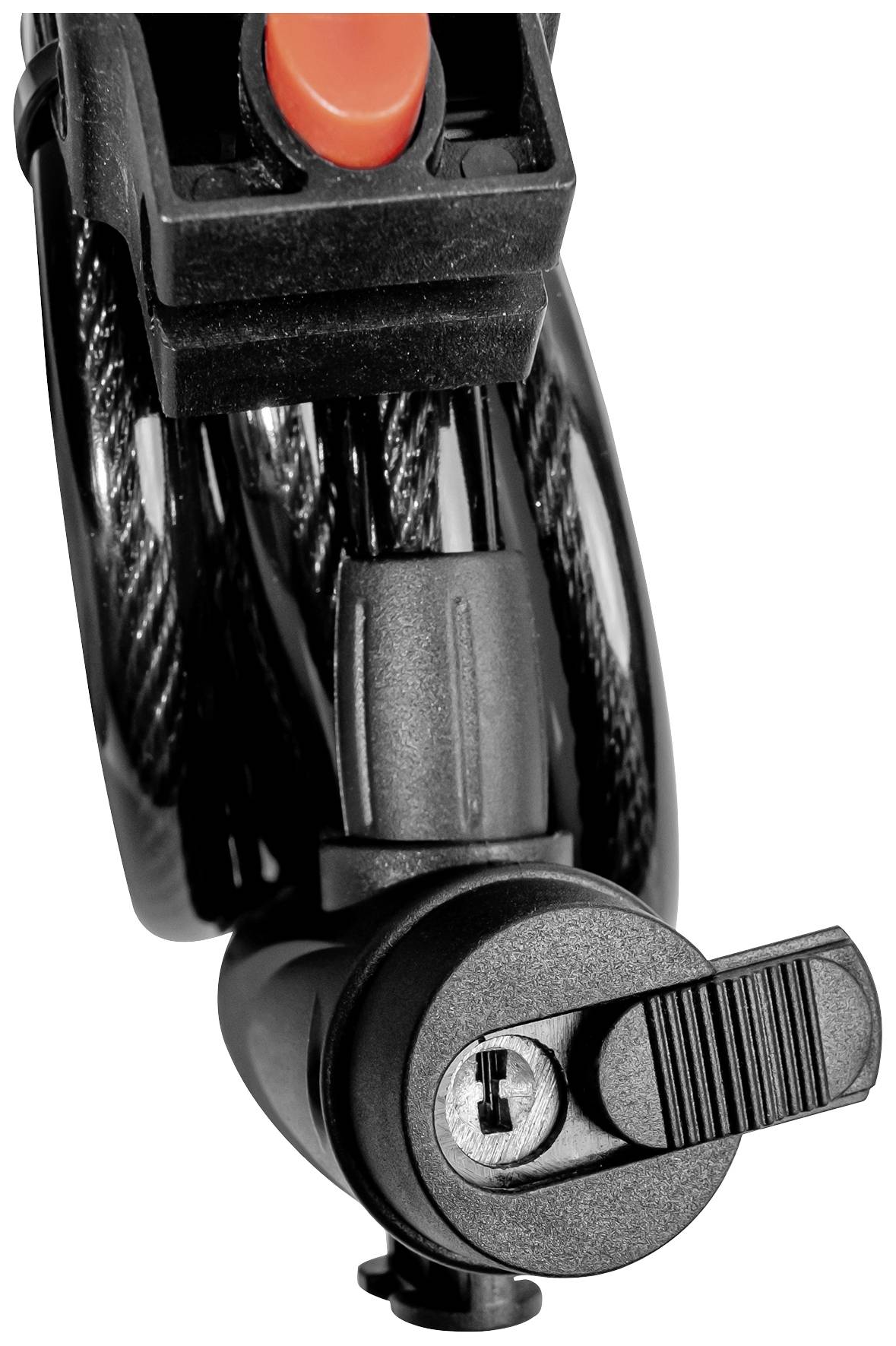 Brüder Mannesmann Kabelschloss Schwarz Schlüsselschloss