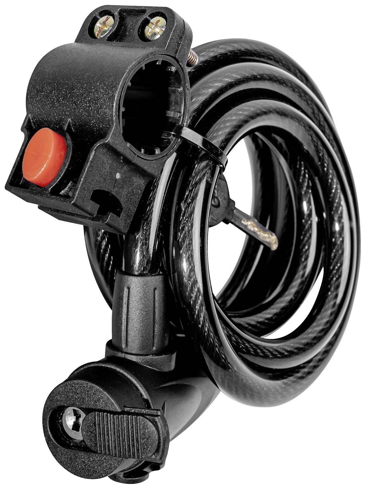 Brüder Mannesmann Kabelschloss Schwarz Schlüsselschloss