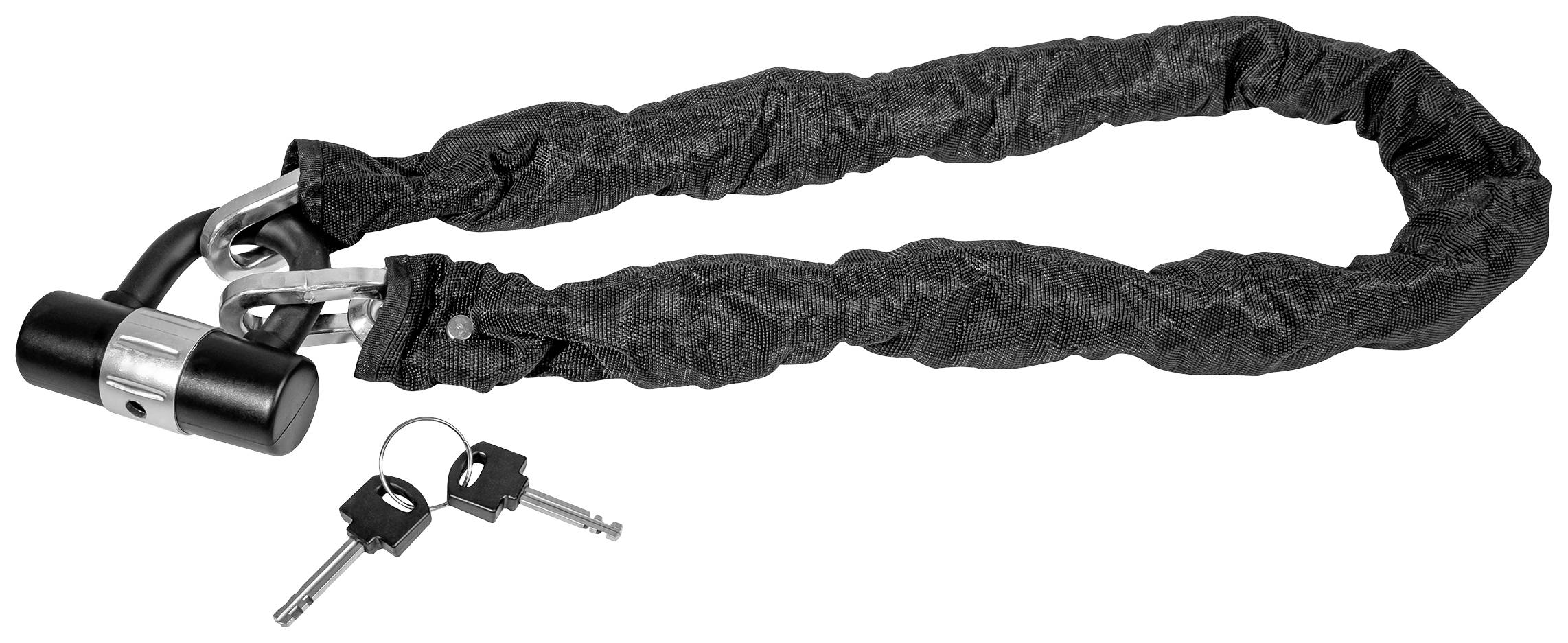 Brüder Mannesmann Kettenschloss Schwarz Schlüsselschloss