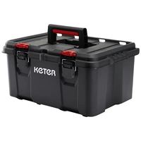 KETER 250927 Stack n Roll Werkzeugkasten unbestückt Schwarz KETER 250927 Stack n Roll Werkzeugkasten unbestückt Schwarz