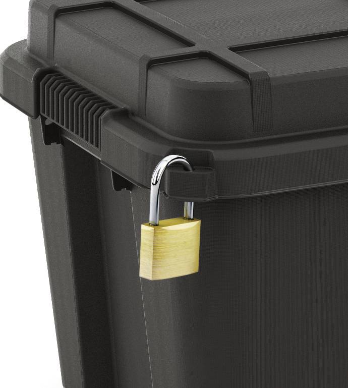 KIS 241507 Aufbewahrungsbox Scubba stapelbar (B x H x T) 780 x 350 x 395mm Grau-Blau, Schwarz 1St.