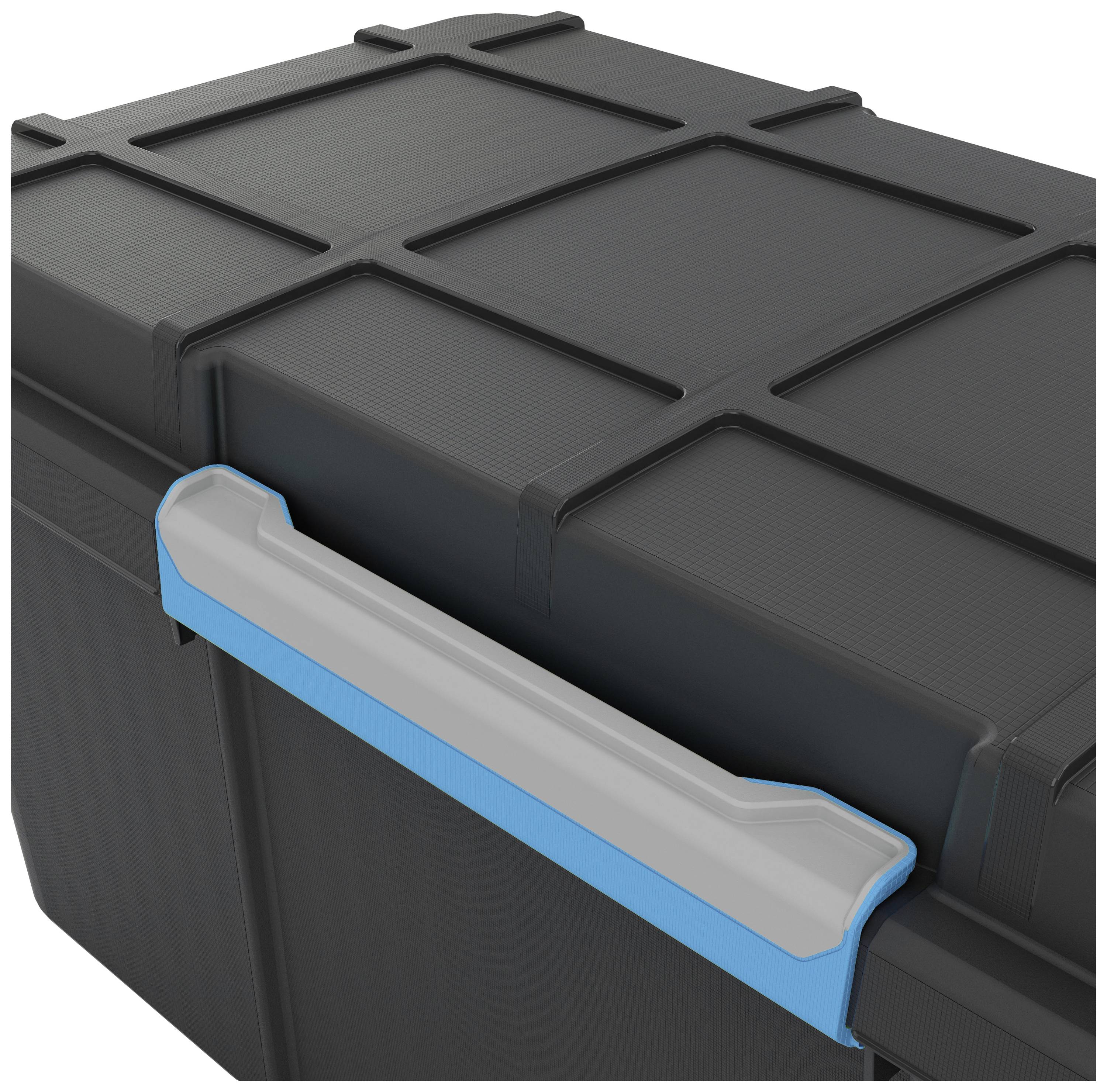 KIS 241508 Aufbewahrungsbox Scubba stapelbar (B x H x T) 735 x 460 x 445mm Grau-Blau, Schwarz 1St.