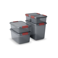 KIS 237490 Aufbewahrungsbox K Latch stapelbar (B x H x T) 390 x 180 x 290mm Rauchgrau, Transluzent 1St. KIS 237490 Aufbewahrungsbox K Latch stapelbar (B x H x T) 390 x 180 x 290mm Rauchgrau, Transluzent 1St.