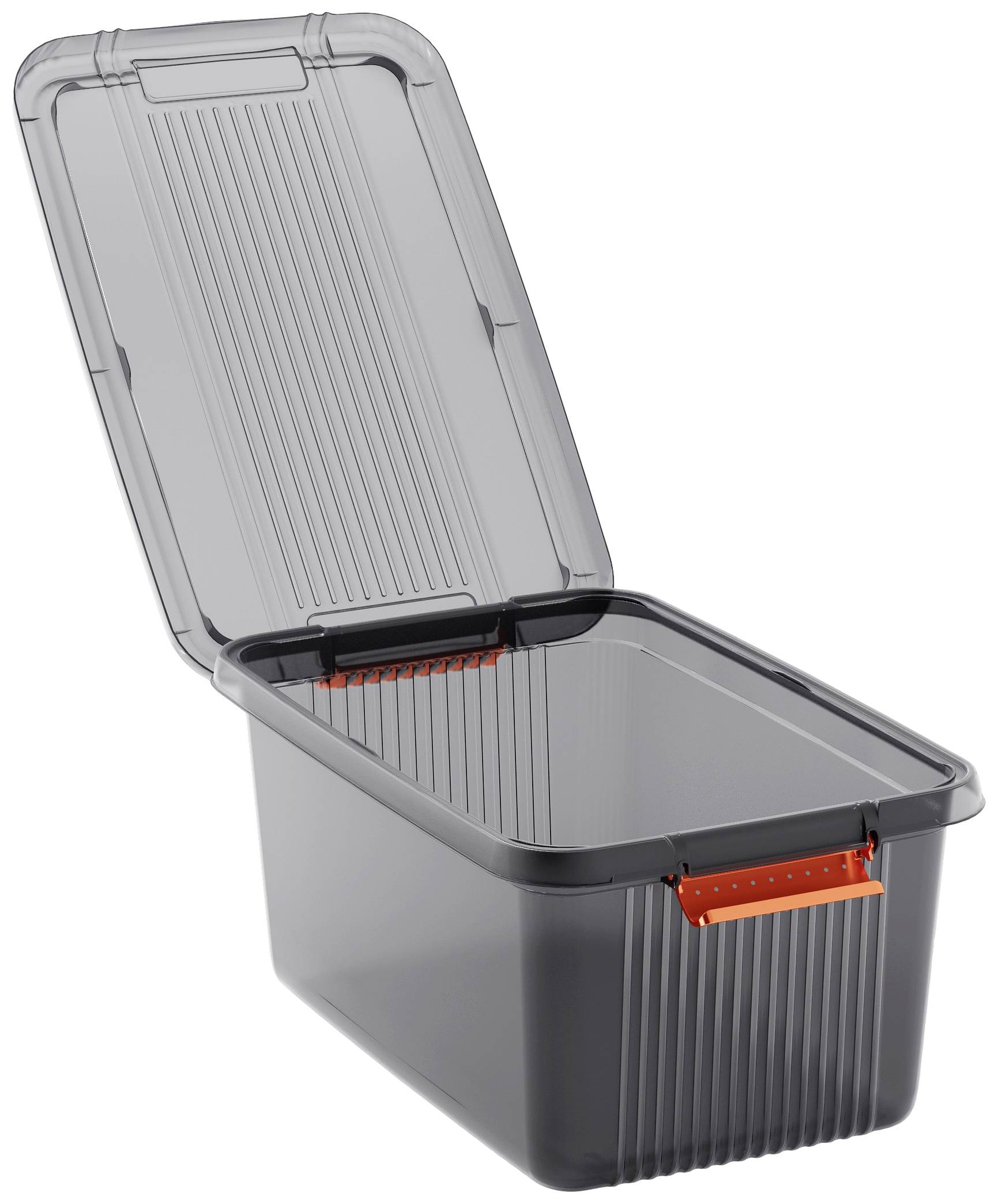 KIS 237491 Aufbewahrungsbox K Latch stapelbar (B x H x T) 590 x 450 x 390mm Rauchgrau, Transluzent 1St.