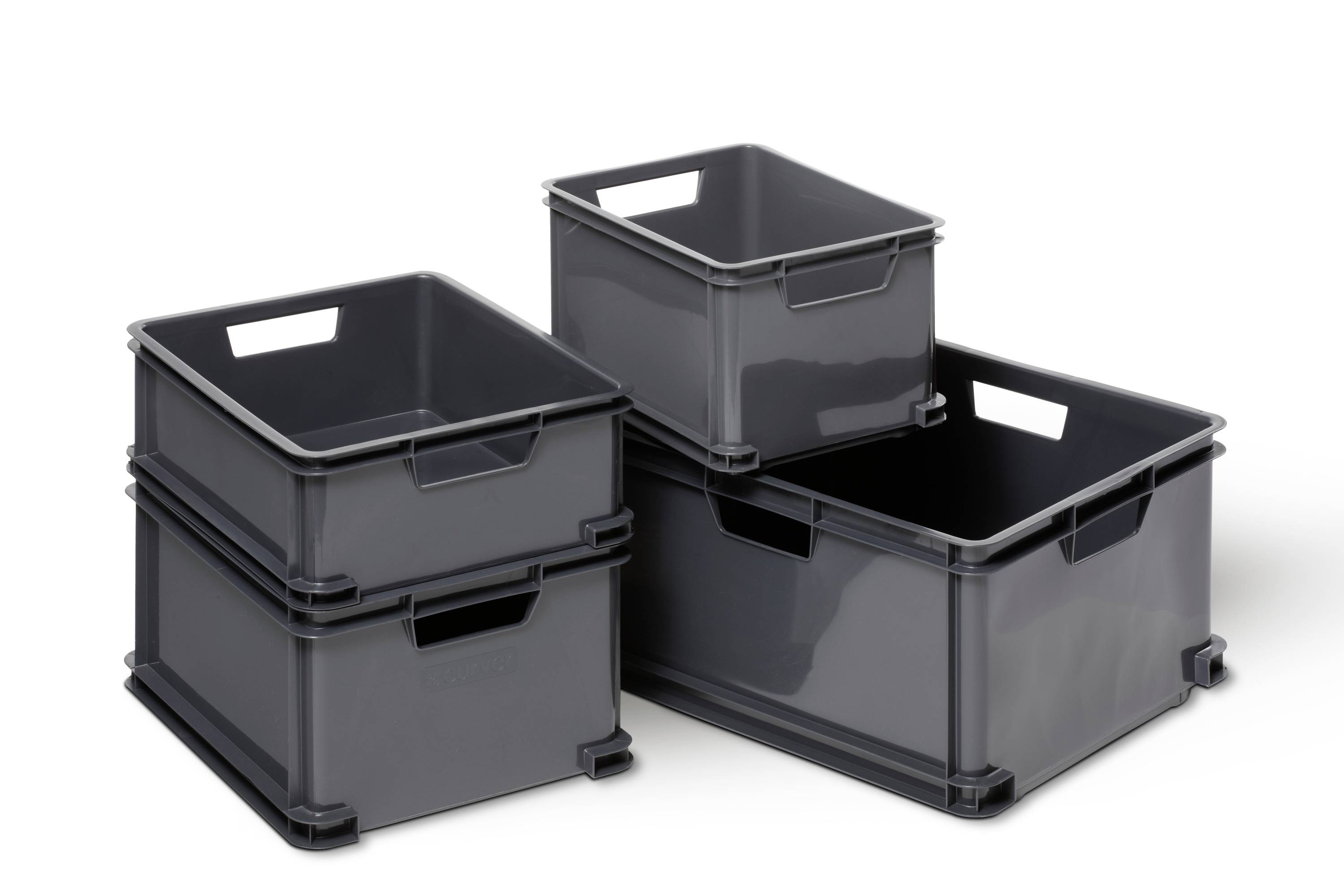 Curver 174229 Aufbewahrungsbox Unibox Classic XL stapelbar (B x H x T) 525 x 280 x 430mm Silber 1St.