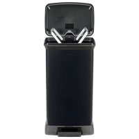 Curver Deco bin metalics 246364 Mülleimer 50l (B x H x T) 390 x 720 x 290mm Schwarz 1St. Curver Deco bin metalics 246364 Mülleimer 50l (B x H x T) 390 x 720 x 290mm Schwarz 1St.