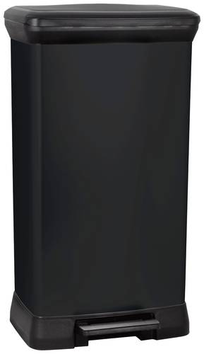 Curver Deco bin metalics 246364 Mülleimer 50 l (B x H x T) 390 x 720 x 290 mm Schwarz 1 St.