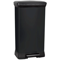 Curver Deco bin metalics 246364 Mülleimer 50l (B x H x T) 390 x 720 x 290mm Schwarz 1St. Curver Deco bin metalics 246364 Mülleimer 50l (B x H x T) 390 x 720 x 290mm Schwarz 1St.