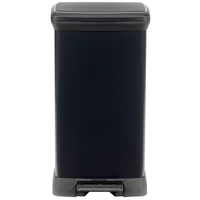 Curver Deco bin metalics 246364 Mülleimer 50l (B x H x T) 390 x 720 x 290mm Schwarz 1St. Curver Deco bin metalics 246364 Mülleimer 50l (B x H x T) 390 x 720 x 290mm Schwarz 1St.