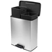 Curver Deco bin slim 254619 Mülleimer 52l (B x H x T) 486 x 615 x 284mm Silber, Schwarz 1St. Curver Deco bin slim 254619 Mülleimer 52l (B x H x T) 486 x 615 x 284mm Silber, Schwarz 1St.