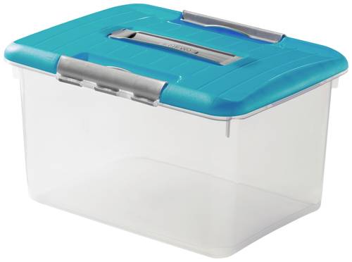 Curver 259576 Aufbewahrungsbox Optima Classic 75 Jahre-Edition Türkisblau 1St.