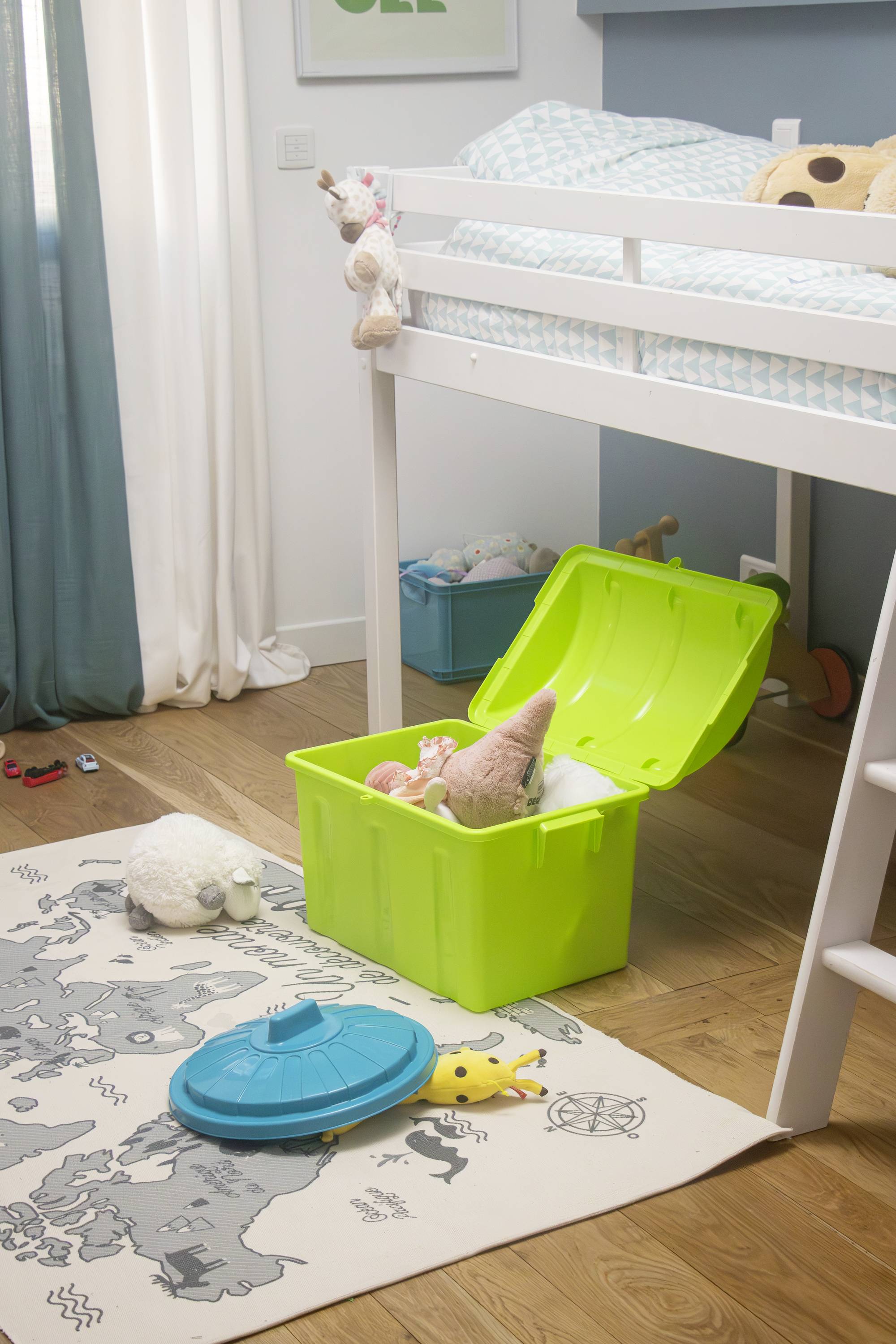 Curver 259603 Aufbewahrungsbox Piraten 75 Jahre-Edition Türkisblau 1St.