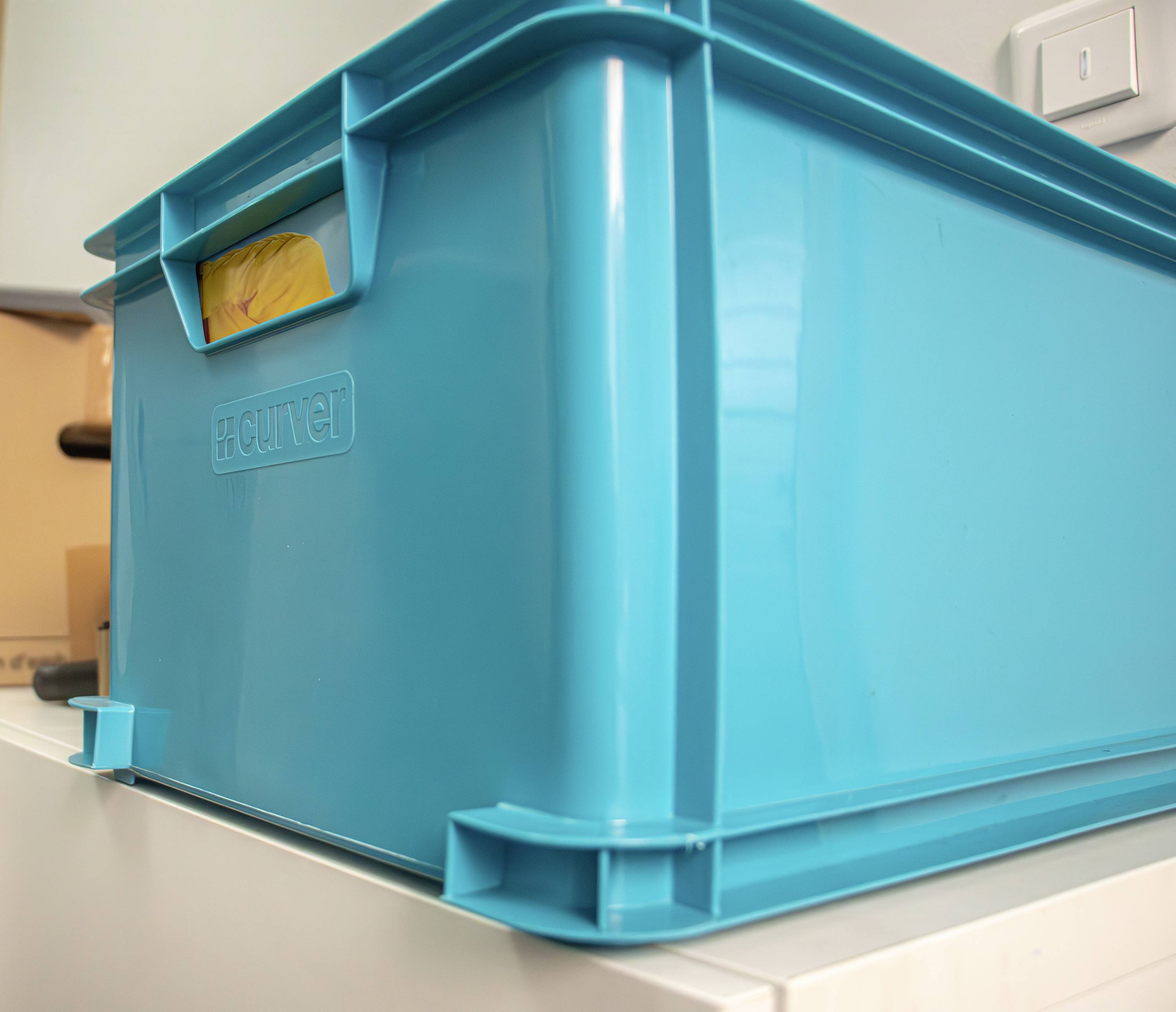 Curver 259599 Aufbewahrungsbox Unibox Classic 75 Jahre-Edition Türkisblau 1St.