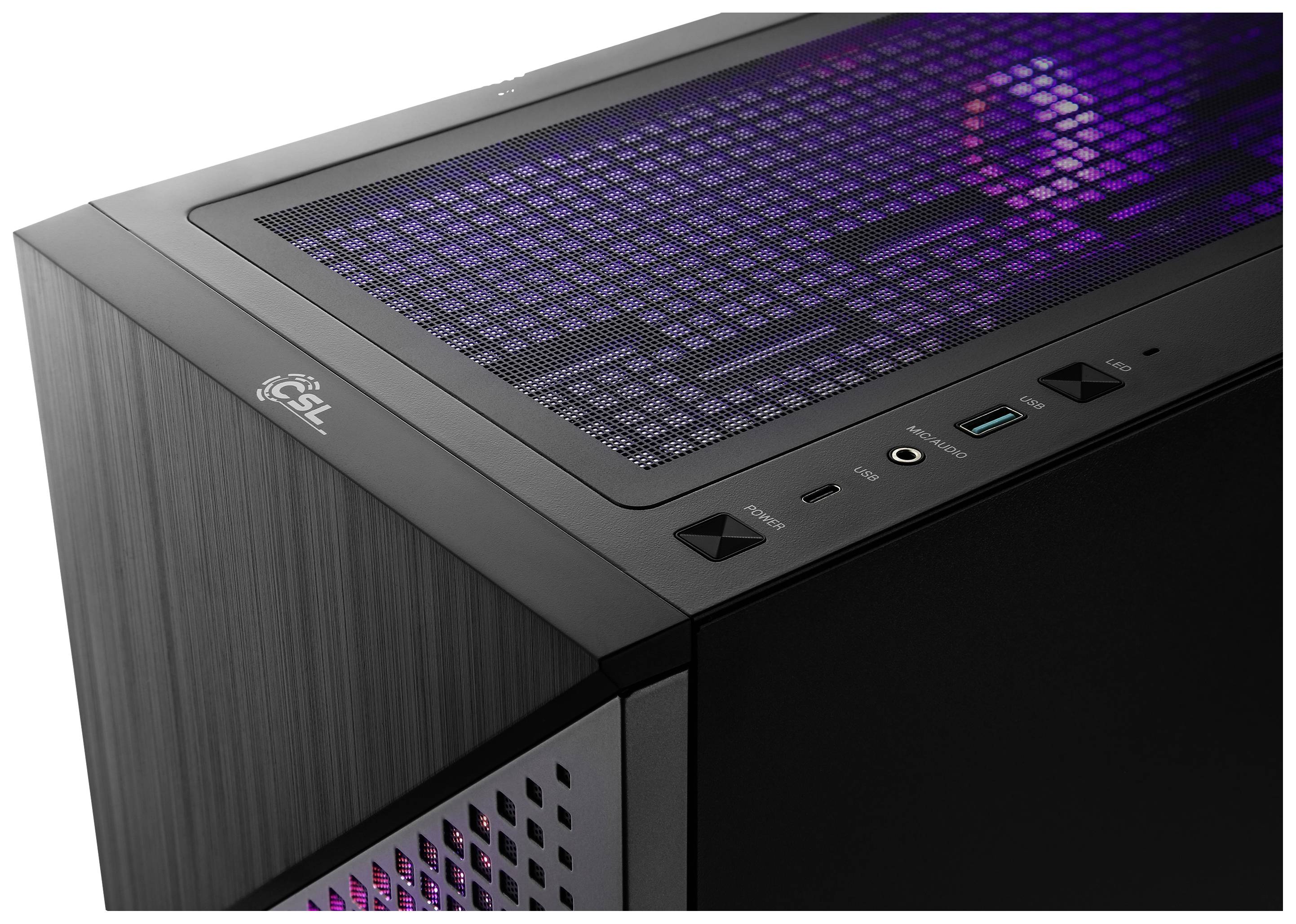 CSL Computer Gaming PC M10100 AMD Ryzen 7 7800X3D 5GHz 16GB RAM 1000GB SSD Nvidia GeForce RTX™ 4070 12GB GDDR6X 89020