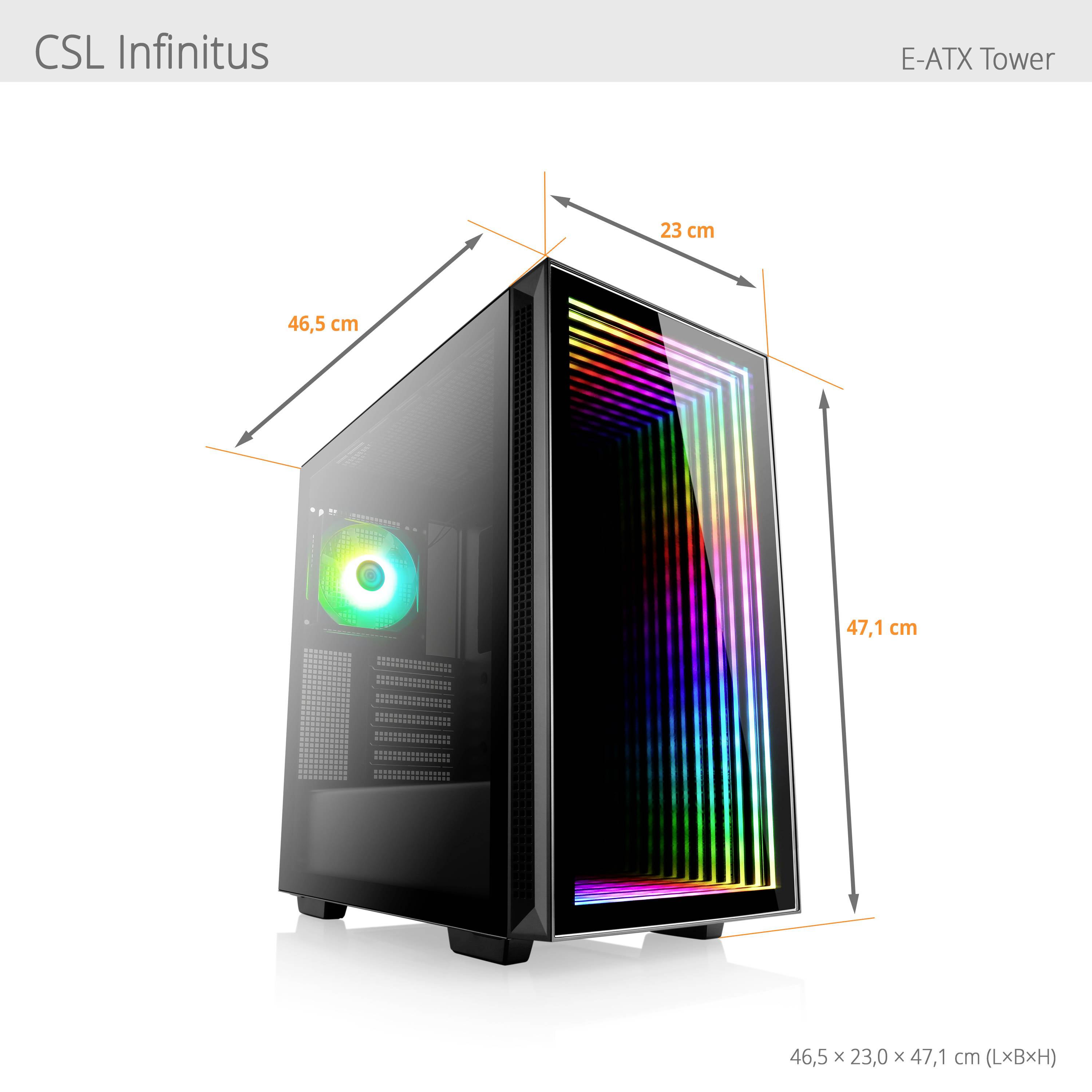 CSL Computer Gaming PC M10150H 68.6cm (27 Zoll) WQHD AMD Ryzen 7 7800X3D 16GB RAM 1000GB SSD Nvidia GeForce RTX™ 4070 12GB GDDR6X