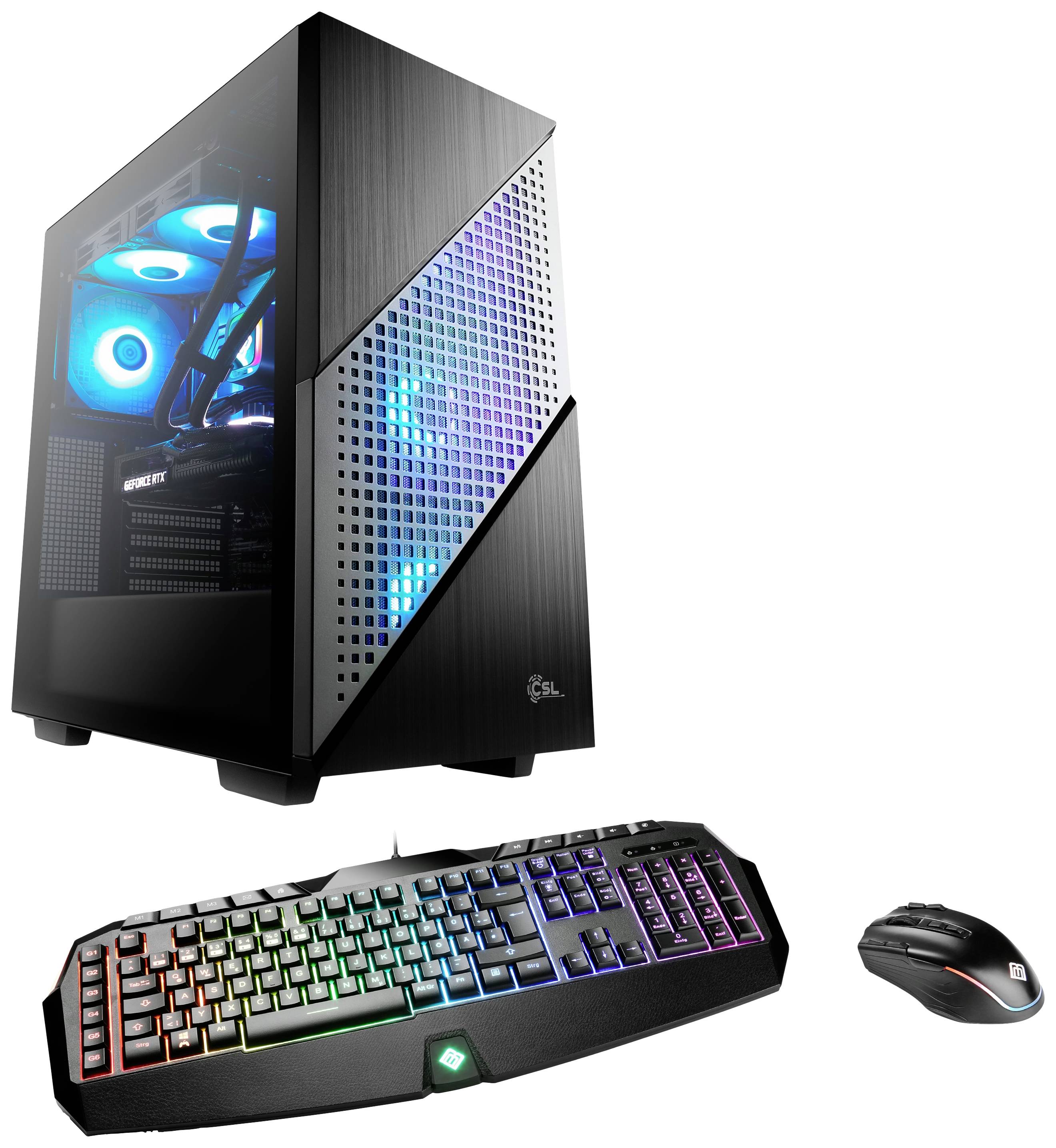 CSL Computer Gaming PC M10200 AMD Ryzen 7 7800X3D 5GHz 32GB RAM 1000GB SSD Nvidia GeForce RTX™ 4070 12GB GDDR6X 89083
