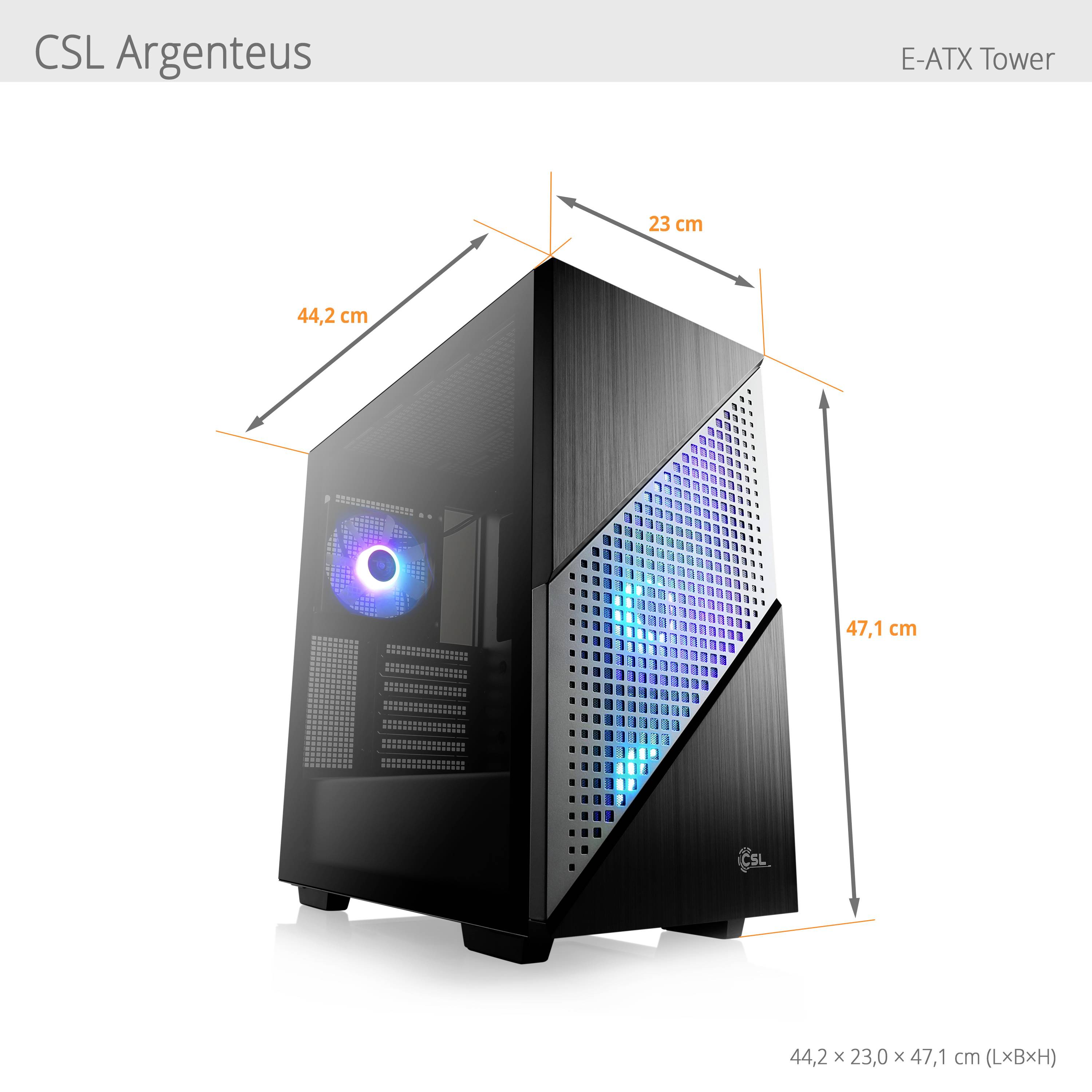 CSL Computer Gaming PC M10210 68.6cm (27 Zoll) WQHD AMD Ryzen 7 7800X3D 32GB RAM 1000GB SSD Nvidia GeForce RTX™ 4070 12GB GDDR6X