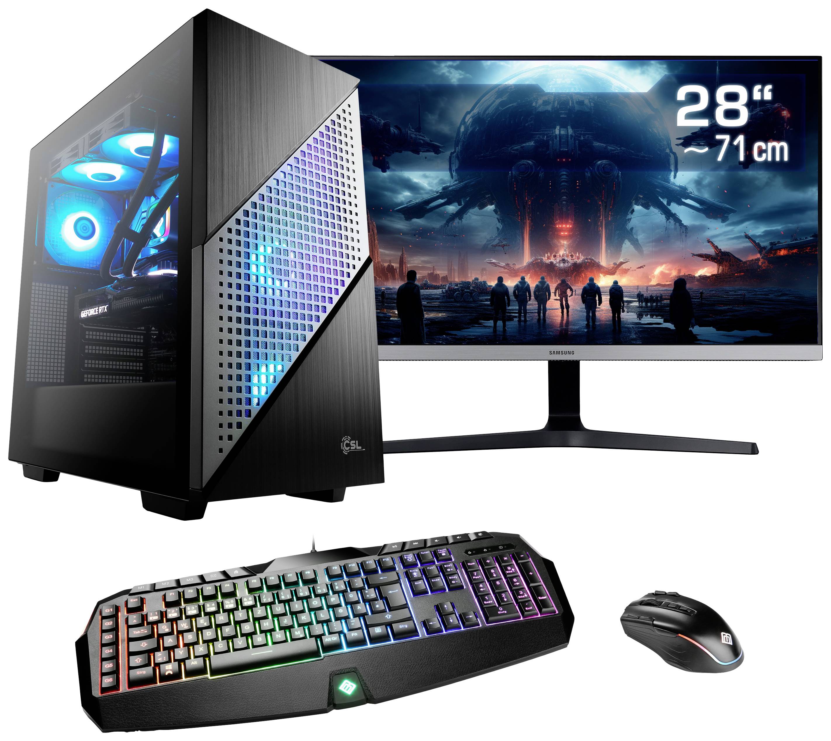 CSL Computer Gaming PC M10210 68.6cm (27 Zoll) WQHD AMD Ryzen 7 7800X3D 32GB RAM 1000GB SSD Nvidia GeForce RTX™ 4070 12GB GDDR6X