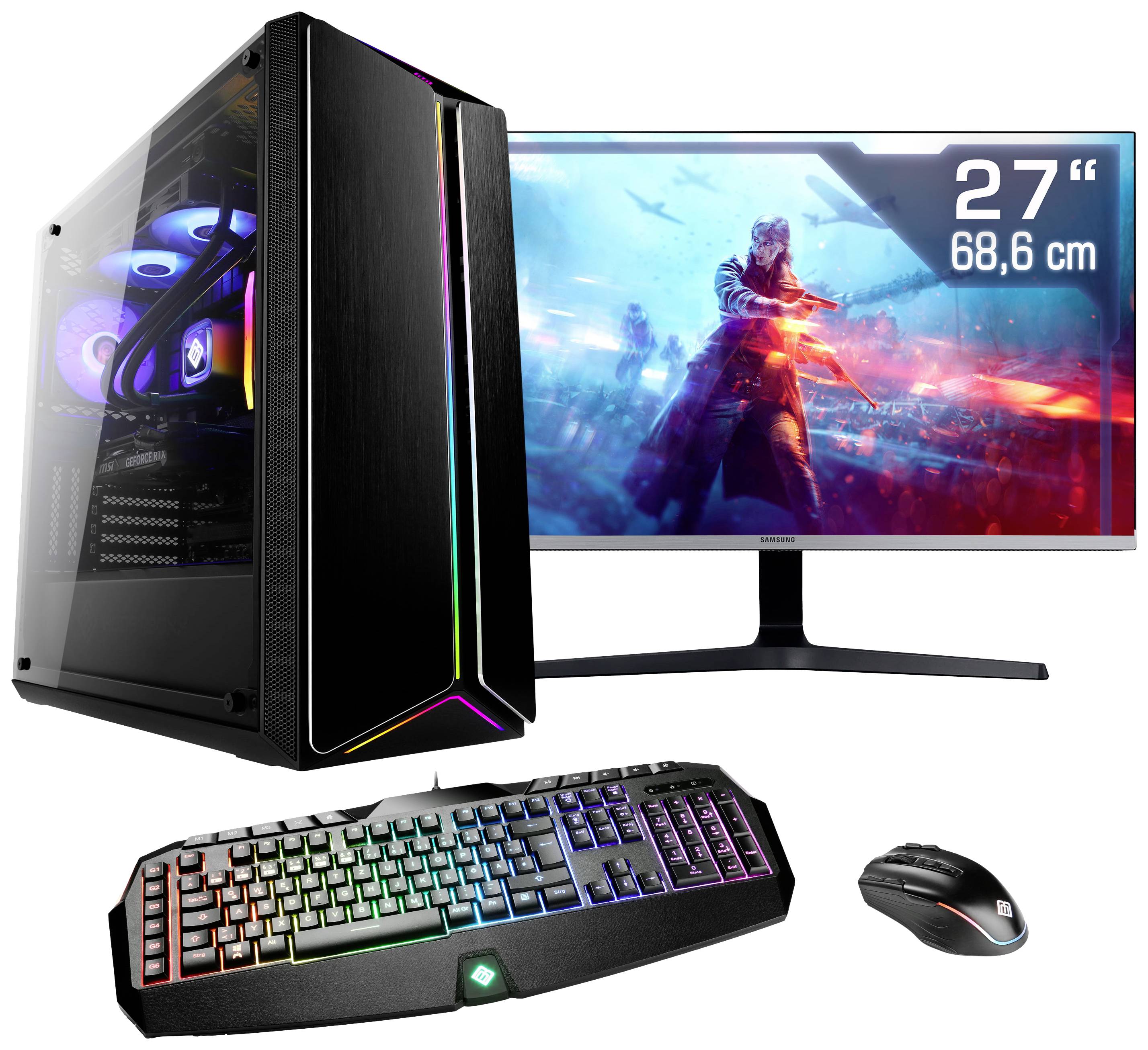 CSL Computer Gaming PC M10270 68.6cm (27 Zoll) WQHD AMD Ryzen 7 7800X3D 32GB RAM 2000GB SSD Nvidia GeForce RTX™ 4070 12GB GDDR6X