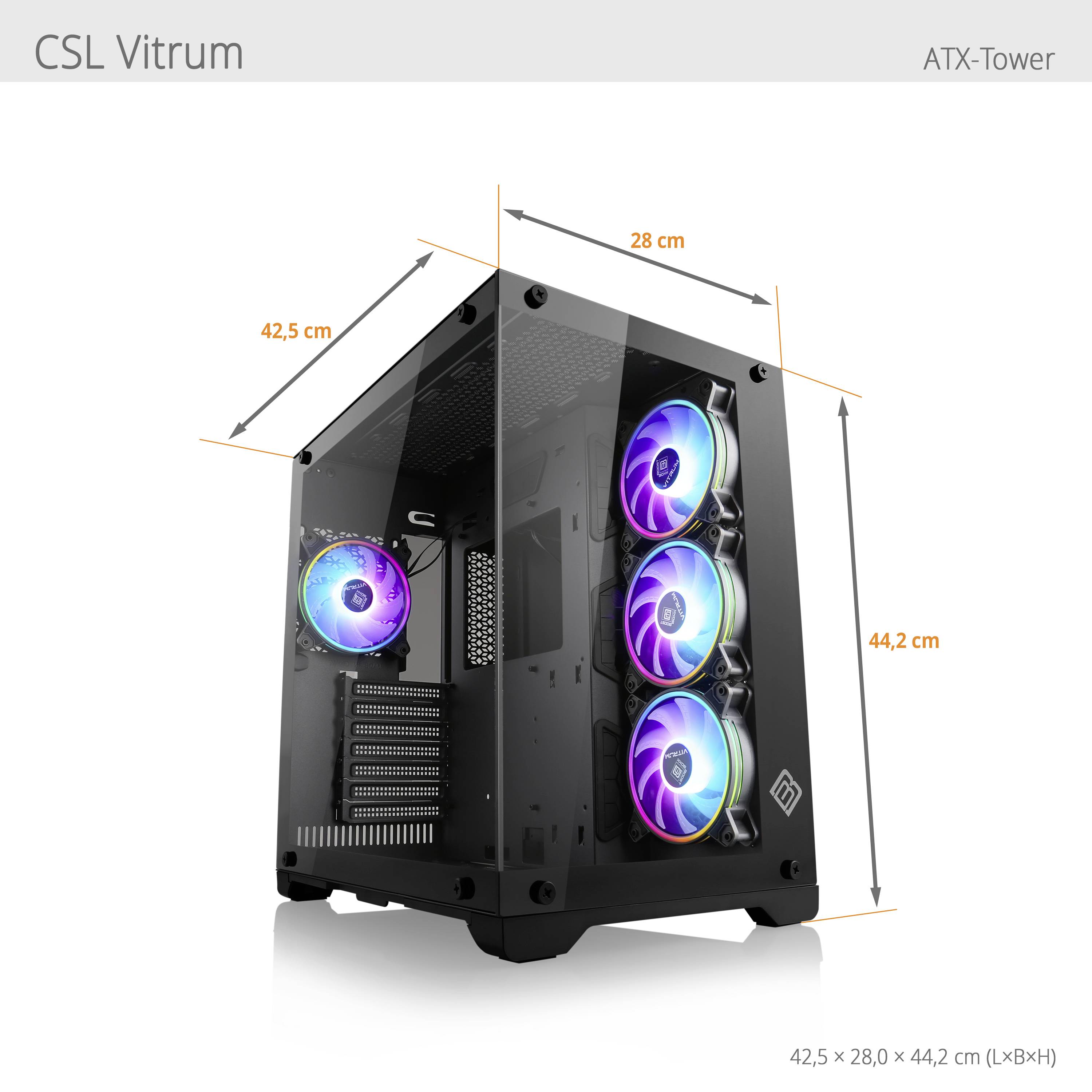 CSL Computer Gaming PC M10460H Intel® Core™ i7 13700F 5.2GHz 16GB RAM 1000GB SSD Nvidia GeForce RTX™ 4060 8GB GDDR6 89162