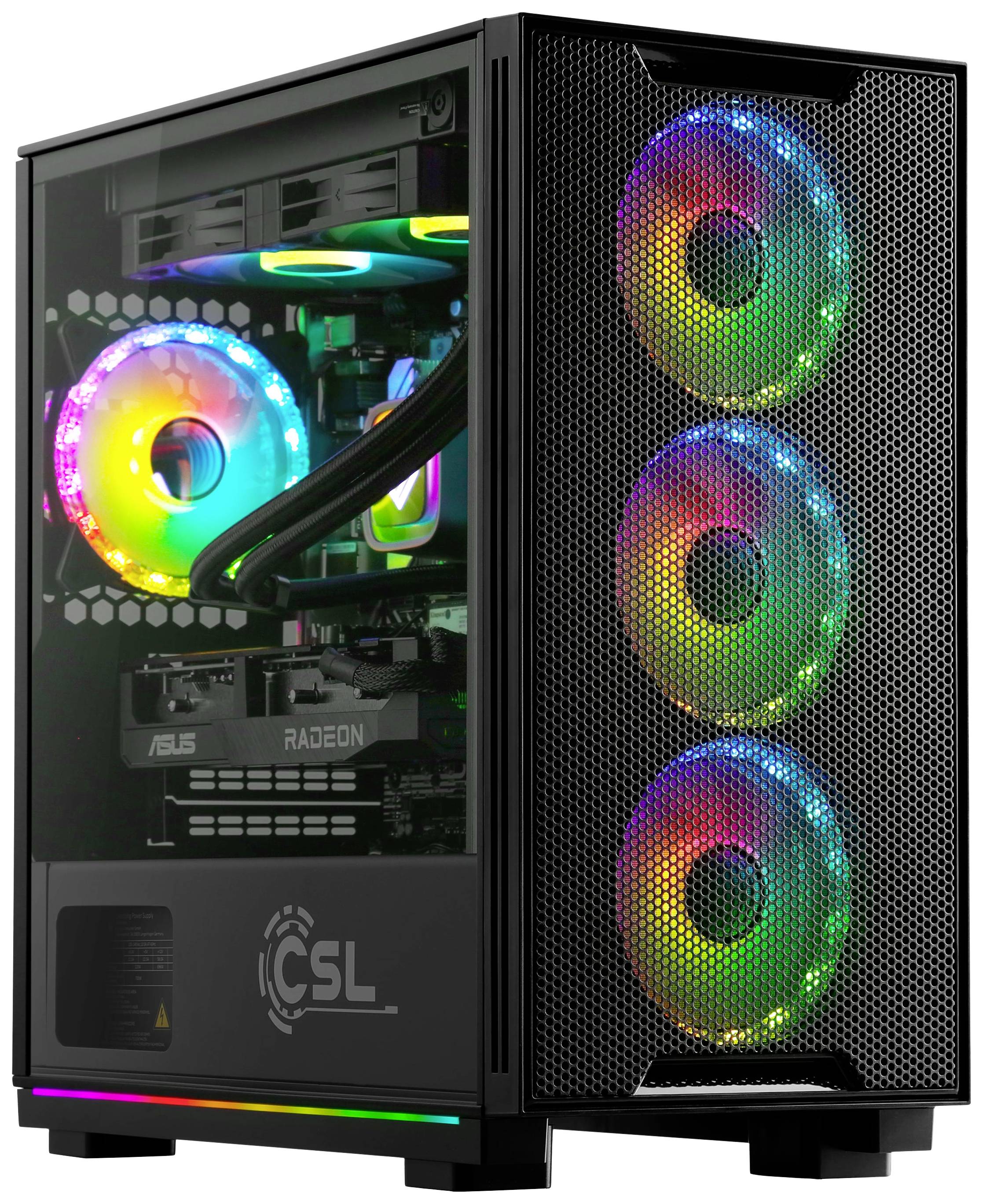 CSL Computer Gaming PC M10530 AMD Ryzen 7 7800X3D 5GHz 16GB RAM 1000GB SSD AMD Radeon™ RX 7600 8GB GDDR6 89184